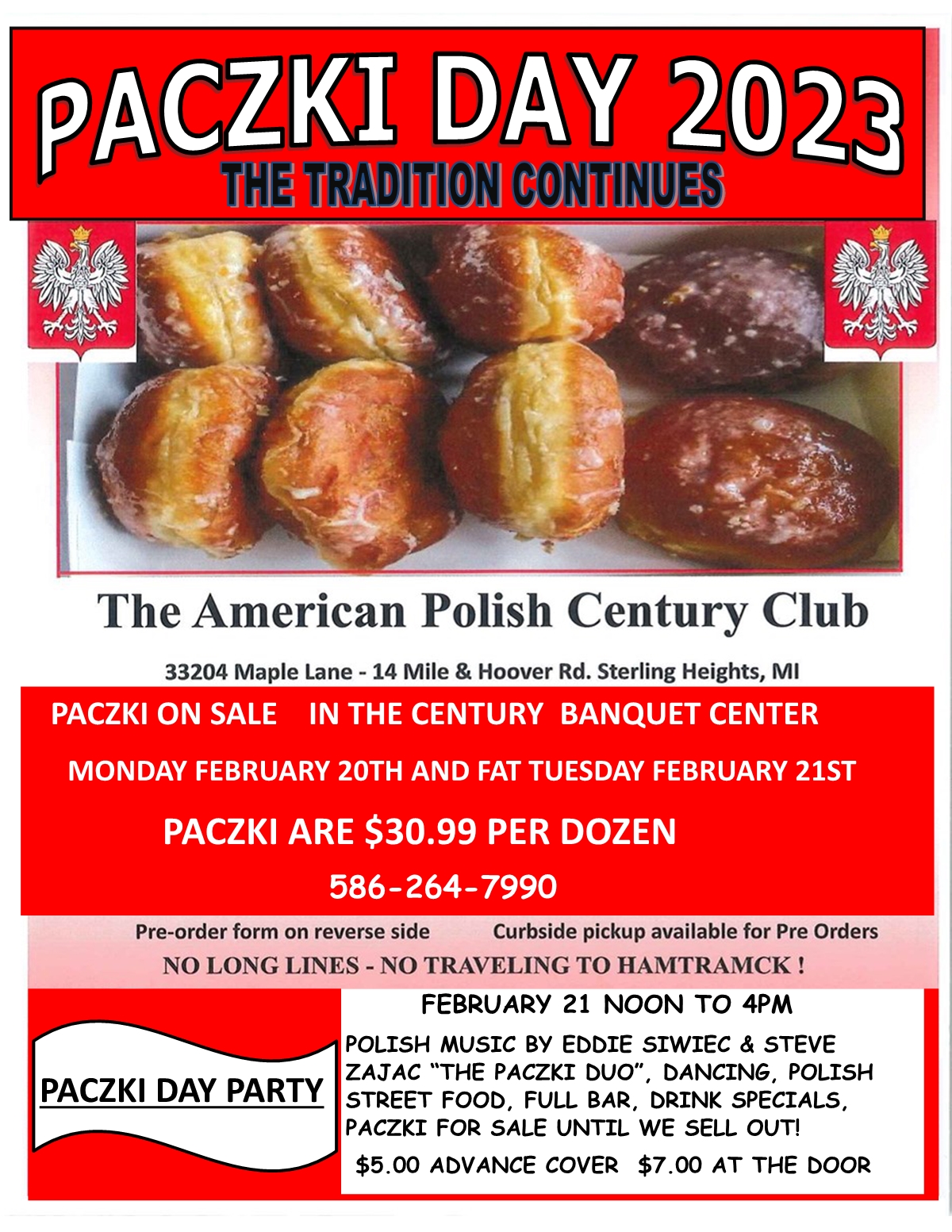 PACZKI DAY 2023 Sterling Heights Banquet Halls, Wedding Venues & More